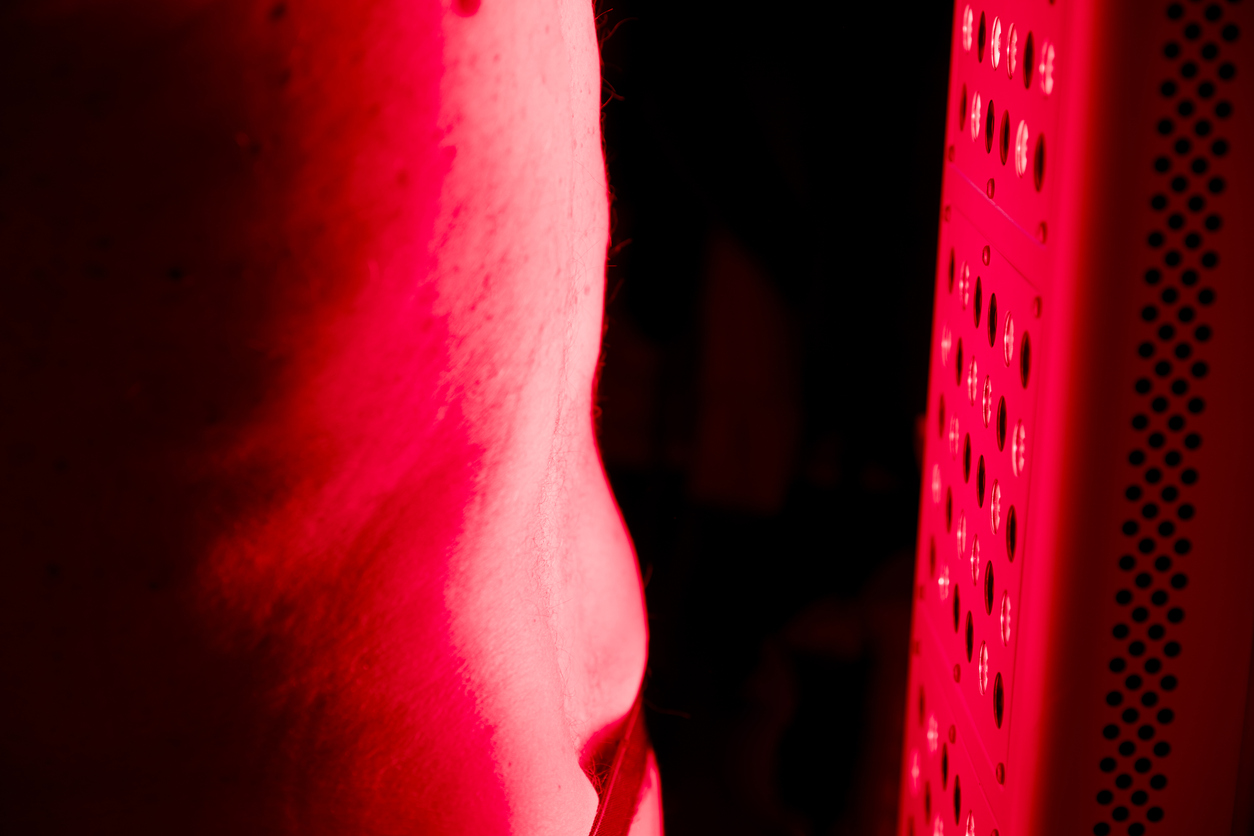 Red Light Therapy on the back